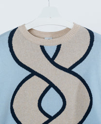 Signature Jaquard Knit | Blue