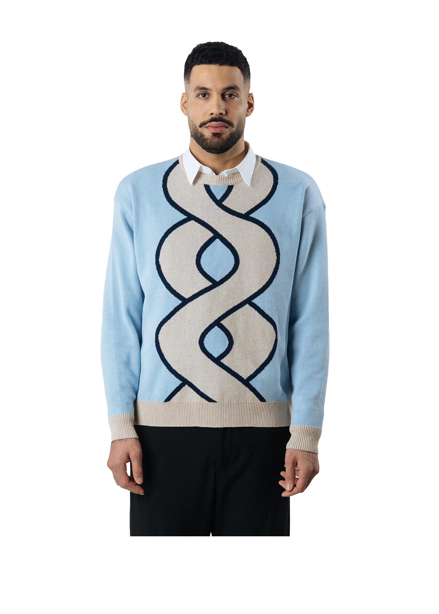 Sens Jacquard Knit | Blue
